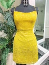 Sheath/Column Square Neckline Sequined Short/Mini Homecoming Dresses #Favs020110320