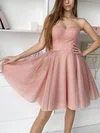 A-line Sweetheart Glitter Short/Mini Homecoming Dresses #Favs020110186