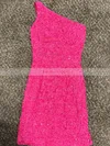 Sheath/Column One Shoulder Sequined Short/Mini Homecoming Dresses #Favs020110193