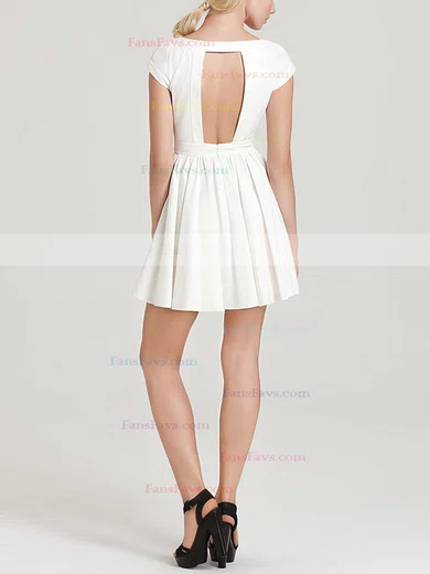 A-line Scoop Neck Chiffon Short/Mini Short Prom Dresses #Favs020101452