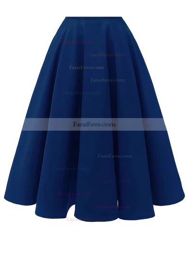 A-line V-neck Satin Knee-length Homecoming Dresses #Favs020110203