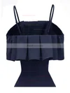 A-line Square Neckline Satin Knee-length Homecoming Dresses With Cascading Ruffles #Favs020110204