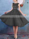New Style Scoop Neck Tulle Appliques Lace Knee-length Short Prom Dresses #Favs020102050