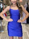 Sheath/Column Scoop Neck Jersey Short/Mini Homecoming Dresses With Beading #Favs020110565