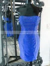 Sheath/Column Strapless Jersey Short/Mini Homecoming Dresses #Favs020110567