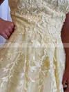A-line V-neck Lace Tulle Short/Mini Homecoming Dresses With Beading #Favs020110588