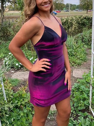 Sheath/Column V-neck Velvet Short/Mini Homecoming Dresses #Favs020110591 Sheath/Column V-neck Velvet Short/Mini Homecoming Dresses #Favs020110591