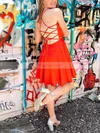 A-line Cowl Neck Silk-like Satin Short/Mini Homecoming Dresses #Favs020110613