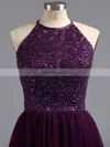 Tulle Scoop Neck Beading Spaghetti Straps Elegant Short/Mini Short Prom Dresses #Favs02019702