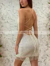 Sheath/Column Scoop Neck Glitter Short/Mini Homecoming Dresses #Favs020110751