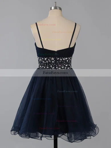 A-line Square Neckline Chiffon Short/Mini Beading Short Prom Dresses #Favs02014651