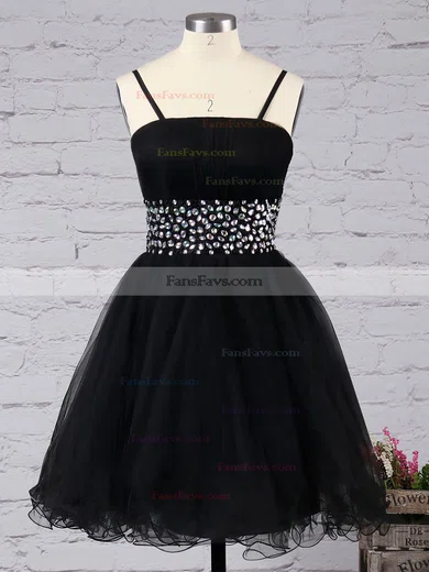 A-line Square Neckline Chiffon Short/Mini Beading Short Prom Dresses #Favs02014651