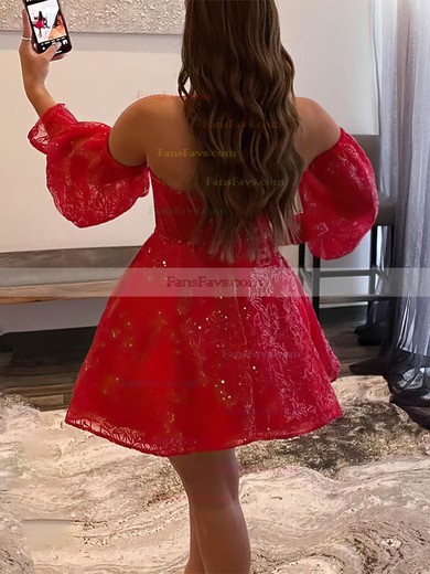 A-line Sweetheart Lace Short/Mini Homecoming Dresses #Favs020110804