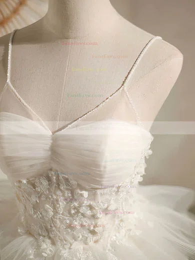 A-line V-neck Tulle Knee-length Homecoming Dresses With Beading #Favs020110849