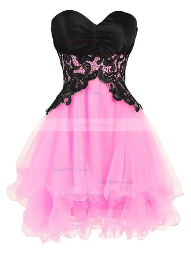 Princess Sweetheart Organza Short/Mini Tiered Nice Short Prom Dresses #Favs020102562