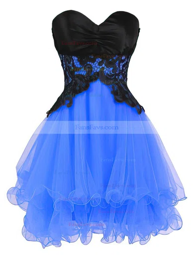 Princess Sweetheart Organza Short/Mini Tiered Nice Short Prom Dresses #Favs020102562