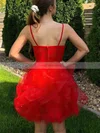 Princess V-neck Glitter Short/Mini Homecoming Dresses With Ruffles #Favs020110981