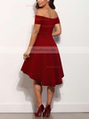A-line Off-the-shoulder Satin Asymmetrical Prom Dresses #Favs020103520