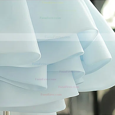 A-line Scoop Neck Satin Tulle Short/Mini Flower(s) Original Short Prom Dresses #Favs020103777