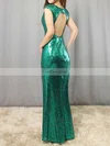 Sheath/Column Scoop Neck Sequined Floor-length Split Front Prom Dresses #Favs020102920