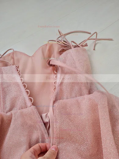 A-line Off-the-shoulder Glitter Short/Mini Homecoming Dresses With Ruffles #Favs020111135