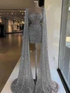 Sheath/Column V-neck Sequined Short/Mini Homecoming Dresses With Beading #Favs020111140