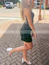 Sheath/Column V-neck Sequined Short/Mini Homecoming Dresses #Favs020111206