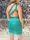 Sheath/Column One Shoulder Sequined Short/Mini Homecoming Dresses #Favs020111209