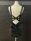 Sheath/Column V-neck Sequined Short/Mini Homecoming Dresses #Favs020111393
