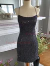 Sheath/Column Scoop Neck Glitter Short/Mini Homecoming Dresses #Favs020111397