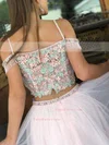 A-line Off-the-shoulder Tulle Short/Mini Homecoming Dresses With Sashes / Ribbons #Favs020111424