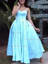 A-line Sweetheart Satin Ankle-length Homecoming Dresses #Favs020111436