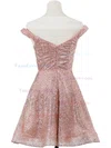 A-line Off-the-shoulder Glitter Short/Mini Homecoming Dresses #Favs020111273