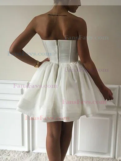 A-line Sweetheart Organza Short/Mini Homecoming Dresses #Favs020111328