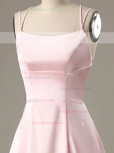 A-line Square Neckline Satin Short/Mini Homecoming Dresses #Favs020111346