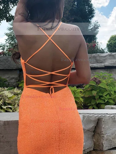 Sheath/Column V-neck Sequined Short/Mini Homecoming Dresses #Favs020111372