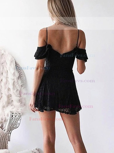 A-line V-neck Lace Short/Mini Homecoming Dresses #Favs020111503