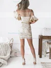 Sheath/Column V-neck Lace Short/Mini Homecoming Dresses #Favs020111532