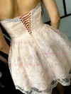 A-line Sweetheart Tulle Lace Short/Mini Homecoming Dresses With Appliques Lace #Favs020111541