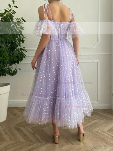 A-line Sweetheart Tulle Ankle-length Homecoming Dresses #Favs020111549