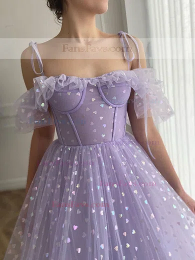 A-line Sweetheart Tulle Ankle-length Homecoming Dresses #Favs020111549