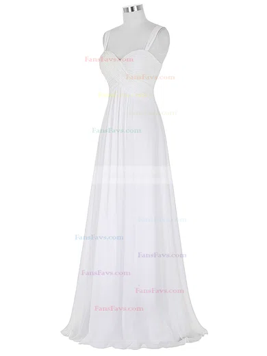 Empire Sweetheart Chiffon Floor-length Ruffles Prom Dresses #Favs020103743