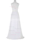Empire Sweetheart Chiffon Floor-length Ruffles Prom Dresses #Favs020103743