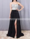 A-line Sweetheart Chiffon Floor-length Beading Prom Dresses #Favs02016065
