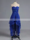 Empire Sweetheart Chiffon Asymmetrical Beading Short Prom Dresses #Favs02042216