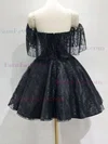 A-line Square Neckline Lace Knee-length Homecoming Dresses #Favs020111792