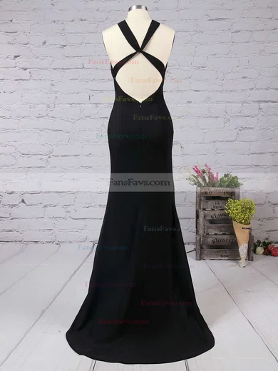 Trumpet/Mermaid Scoop Neck Jersey Floor-length Prom Dresses #Favs02016822