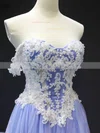 Princess Off-the-shoulder Tulle Sweep Train Prom Dresses With Appliques Lace #Favs020112131