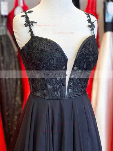 A-line Off-the-shoulder Chiffon Sweep Train Prom Dresses With Split Front #Favs020112372