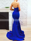 Trumpet/Mermaid V-neck Stretch Crepe Sweep Train Prom Dresses #Favs020112710